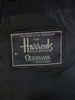 1970s 1980s Harrods London 100% Virgin Wool Black Dinner Suit 41S