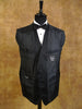 1970s 1980s Harrods London 100% Virgin Wool Black Dinner Suit 41S