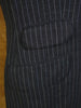 1978 Vintage Savile Row Bespoke Grey Stripe 3-Piece Suit 40R