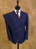 1982 Vintage Savile Row Bespoke Navy Blue Suit w/ 2 pairs of trousers 40S