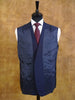 1982 Vintage Savile Row Bespoke Navy Blue Suit w/ 2 pairs of trousers 40S