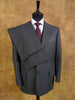 1976 Savile Row Bespoke Grey / White Stripe 3-Piece Suit w/ 2 pairs of trousers 39R