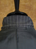 1976 Savile Row Bespoke Grey / White Stripe 3-Piece Suit w/ 2 pairs of trousers 39R
