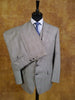 1984 Savile Row Bespoke Grey Glenurquhart Check 3-Piece Suit 40R