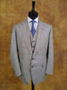 1984 Savile Row Bespoke Grey Glenurquhart Check 3-Piece Suit 40R