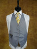 Backless Dove Grey Wool Morning Waistcoat 39R