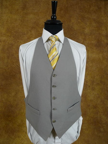 Backless Dove Grey Wool Morning Waistcoat 39R